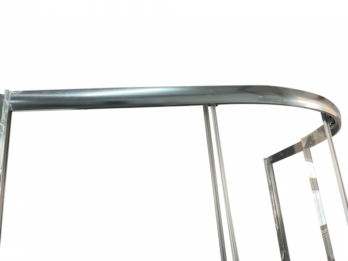 Душова кабіна без піддону Koer SR SC04-100x100x195-TR-01 прозоре скло Easy Clean 5мм, хром (KR5361)