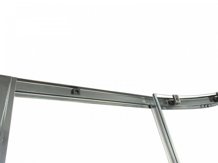 Душова кабіна без піддону Koer SR SC04-100x100x195-TR-01 прозоре скло Easy Clean 5мм, хром (KR5361)