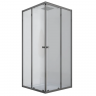 Душова кабіна без піддону Mixxus CUBIC SC01-90x90x185-TR GRAPHITE прозоре скло 4мм (MI6907)