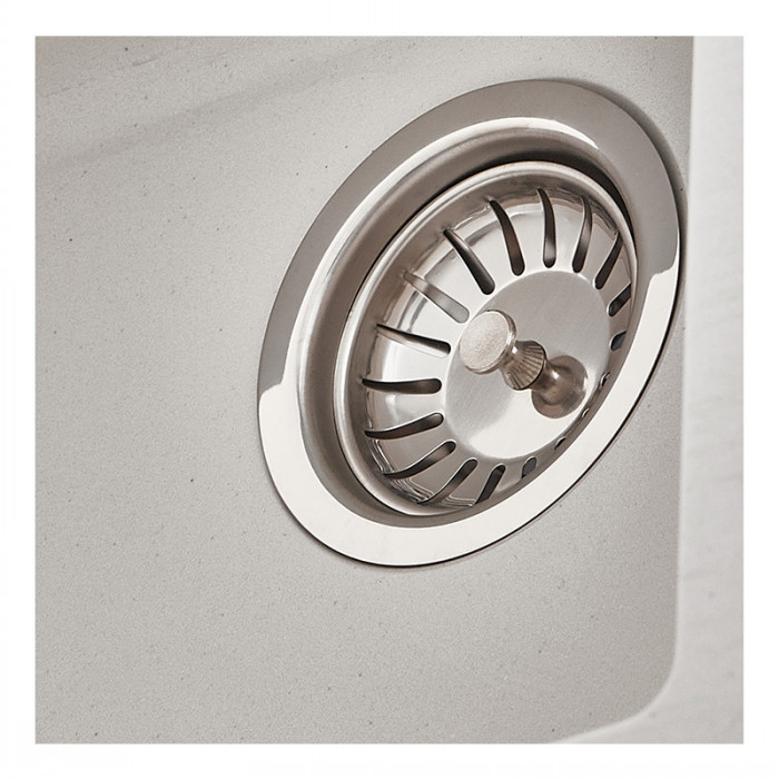 Мийка Zerix ZS-6250S-01 White (ZX4587)