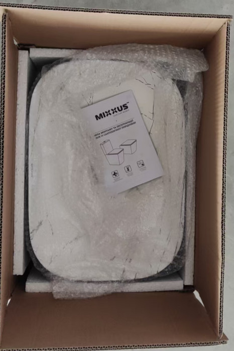 Раковина накладна MIXXUS PREMIUM DIVERSE-0112 MARBLE-BLACK 455х325х135mm (MP6541)