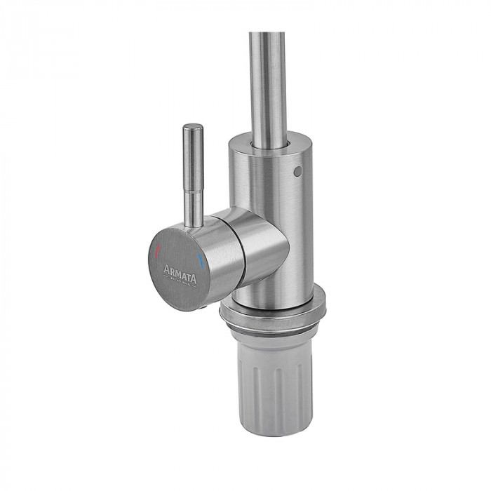 Змішувач для кухні Armata SUS-011 Reflector з рефл. виливом з нерж. сталі  (CH6482)