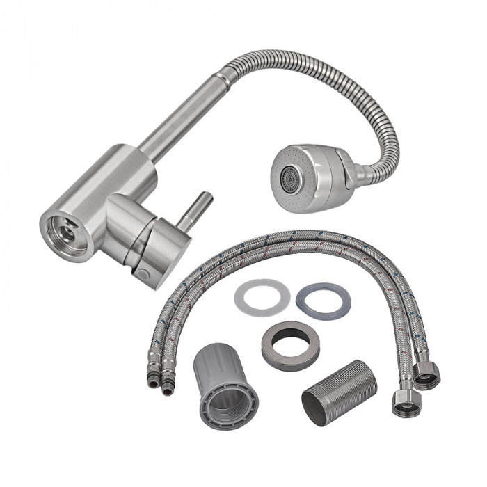 Змішувач для кухні Armata SUS-011 Reflector з рефл. виливом з нерж. сталі  (CH6482)