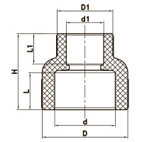 Муфта редукційна ВВ 25x20 PPR Koer K0032.PRO (KP0040)