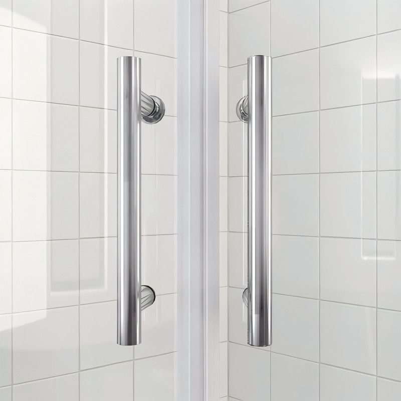 Душова кабіна без піддону Koer SR SC04-100x100x195-TR-01 прозоре скло Easy Clean 5мм, хром (KR5361)