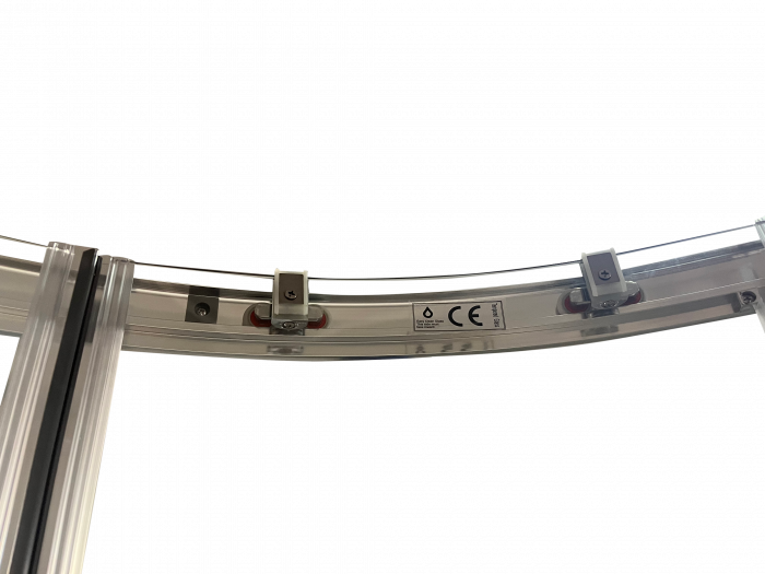 Душова кабіна без піддону Koer SR SC04-100x100x195-TR-01 прозоре скло Easy Clean 5мм, хром (KR5361)