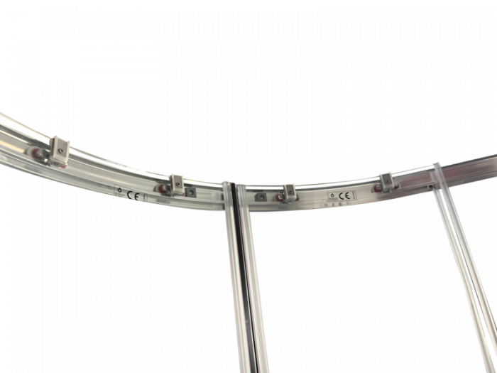 Душова кабіна без піддону Koer SR SC04-100x100x195-TR-01 прозоре скло Easy Clean 5мм, хром (KR5361)