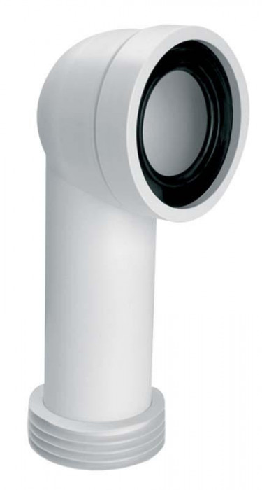 Колено для унитаза под углом 90 с гармошкой HC41