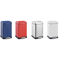 Відро для сміття з плавним закриттям квадратне MIXXUS STYLE-TC0106 SS COLOR 6л (колір нержавійка) (MI7092)