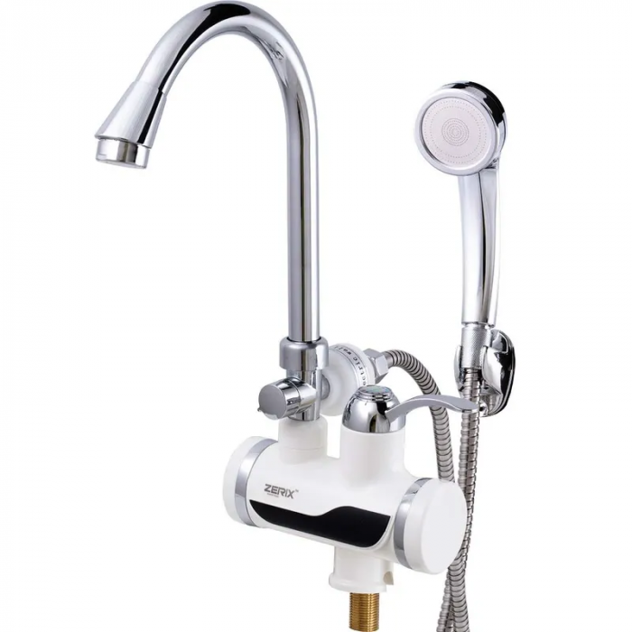 Проточний водонагрівач Zerix ELW08-EP (з індик. темп. І УЗО) (ZX2750)