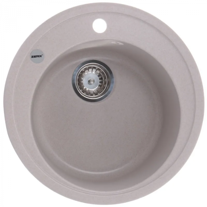 Мийка кухонна Zerix ZS-510R-06 Бежева (ZX4533)