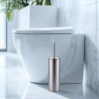 Йоржик для унітазу підлоговий MIXXUS PREMIUM ELLIPSE-TB0201 SS COLOR (колір нержавійка) (MI7067)