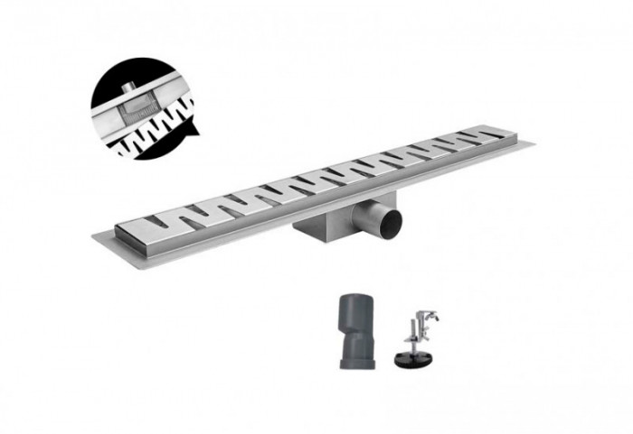 Душовий трап з нержавіючої сталі SUS304 Koer FD06-70x800 (AC0715)