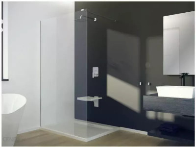 Кабіна walk in AVEO 110x195 скло прозоре, тримачі хромовані 120 см