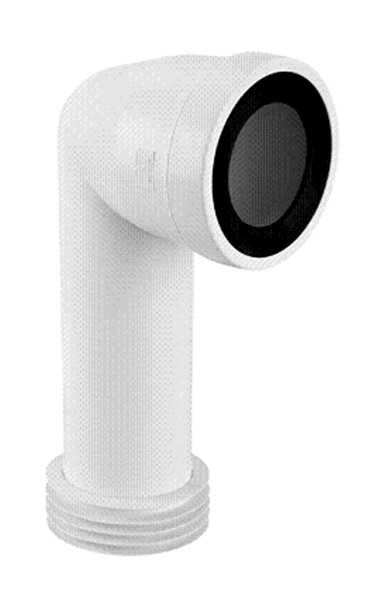 Колено для унитаза под углом 90 с уплотнением L-236mm WC-CON8E