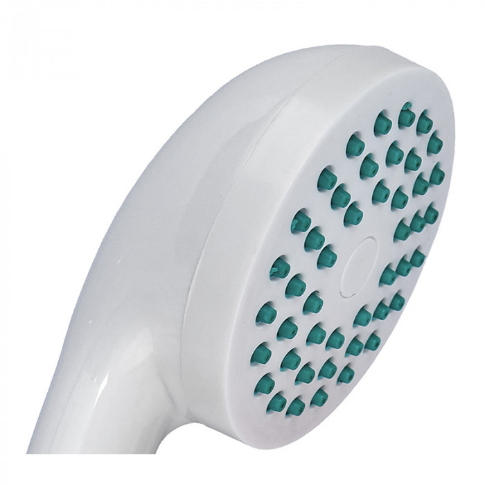 Лійка для душу Zerix SH-06 WHITE, 1 режим (ZX5017)