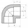 Кут 90 50 PPR KOER K0023.PRO (KP0028)