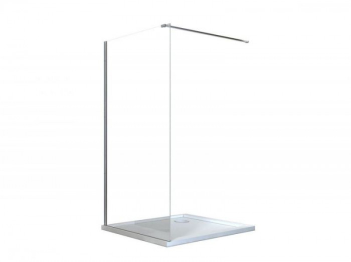Кабіна walk in AVEO 120x195 скло прозоре, тримачі хромовані 120 см