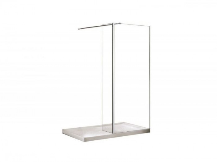 Кабіна walk in AVEO 120x195 скло прозоре, тримачі хромовані 120 см