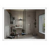 Дзеркало MIXXUS FLAT MR04-100x80 з LED Touch, Anti-fog, димером, рег. яскравості, годинником (MI6927)