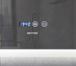 Дзеркало MIXXUS FLAT MR04-100x80 з LED Touch, Anti-fog, димером, рег. яскравості, годинником (MI6927)