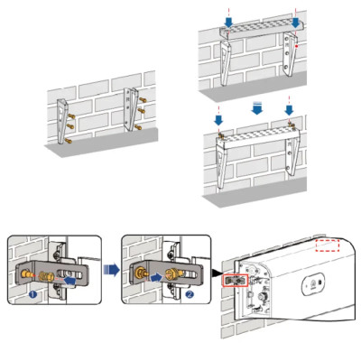 Комплект для встановлення акумуляторів LUNA2000 на стіну