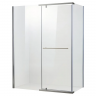 Душова кабіна без піддону KOER SR SC01-120x80x200-TR-01 прозоре скло EASY CLEAN 8мм хром (KR5353)