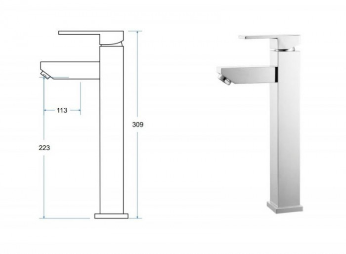 Змішувач до умивальника MODERN I/VARIUM I хром