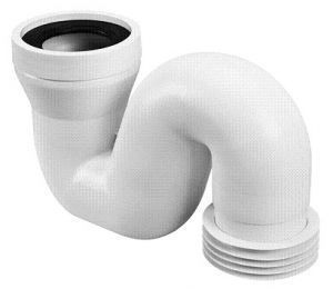 Коліно для унітазу під кутом з ущільненням для турецьких WC HC44