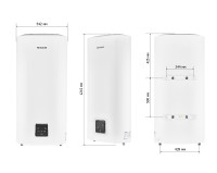 Водонагрівач "Плоский" MIXXUS EWH-10100 FLAT DRY накопичувальний 100 л, сухий тен 2 kW (WH0599)
