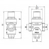 Редуктор тиску Roho R1201-075 - 3/4" ВВ, PN16 (1-5,5 бар) поршневий (RO0144)