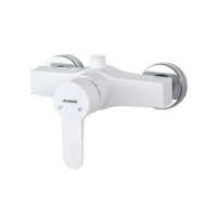 PLAMIX MARIO-003 SET WHITE Змішувач для душа (зі шлангом, лійкою та кронштейном)(Кол.білий)(30шт/ящ)