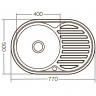 Мийка кухонна Zerix Z7750-08-180D (decor) (ZX1597)