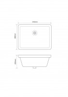 Раковина врізна під стільницю MIXXUS PREMIUM STYLE-1701 510х380х200mm (перелив) (MP6567)