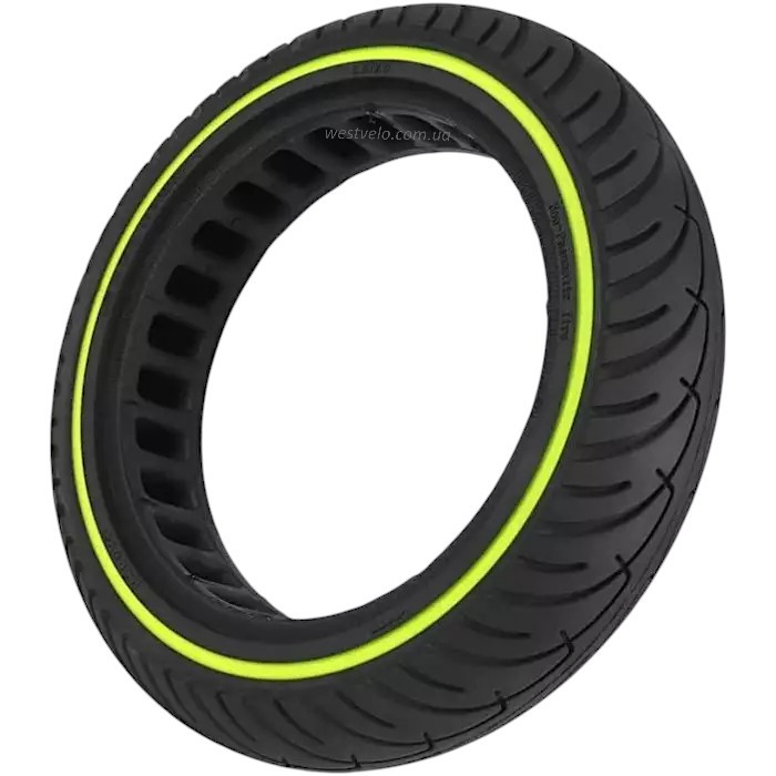 ПОКРИШКА "8" 8.5-2.0 (Ø142 - 36ММ) БЕЗКАМЕРКА ДЛЯ ЕЛЕКТРОСАМОКАТА, СВІТЛОВІДБИВАЧ. САЛАТОВА СМУГА