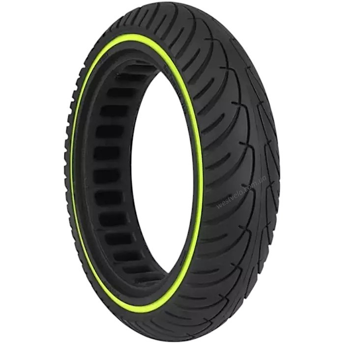 ПОКРИШКА "8" 8.5-2.0 (Ø142 - 36ММ) БЕЗКАМЕРКА ДЛЯ ЕЛЕКТРОСАМОКАТА, СВІТЛОВІДБИВАЧ. САЛАТОВА СМУГА