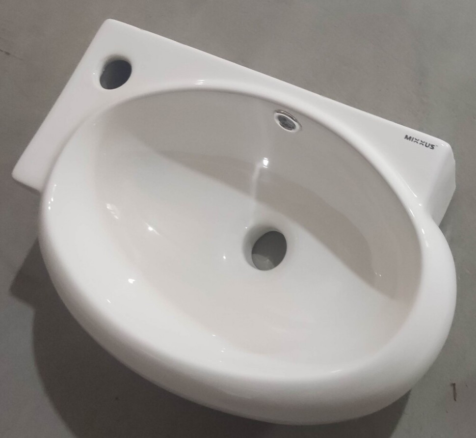 Раковина підвісна MIXXUS PREMIUM DIVERSE-1201-R 400х215х140mm (отвір під змішувач, перелив) (MP6506)