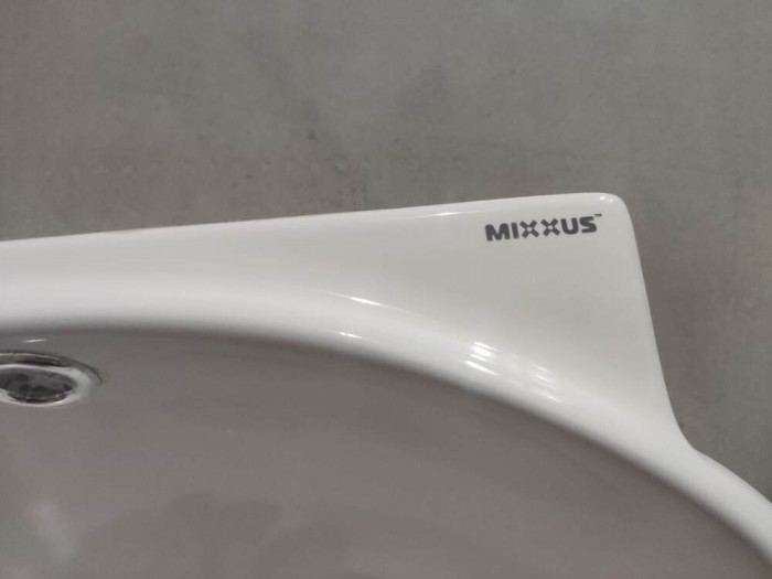 Раковина підвісна Mixxus Premium DIVERSE-1201-R 400х215х140mm з отвором під змішувач та переливом (MP6506)