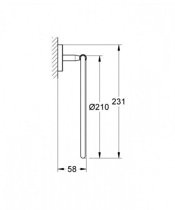 Кільце для рушника Grohe Bau Cosmopolitan Neutral (40460001)