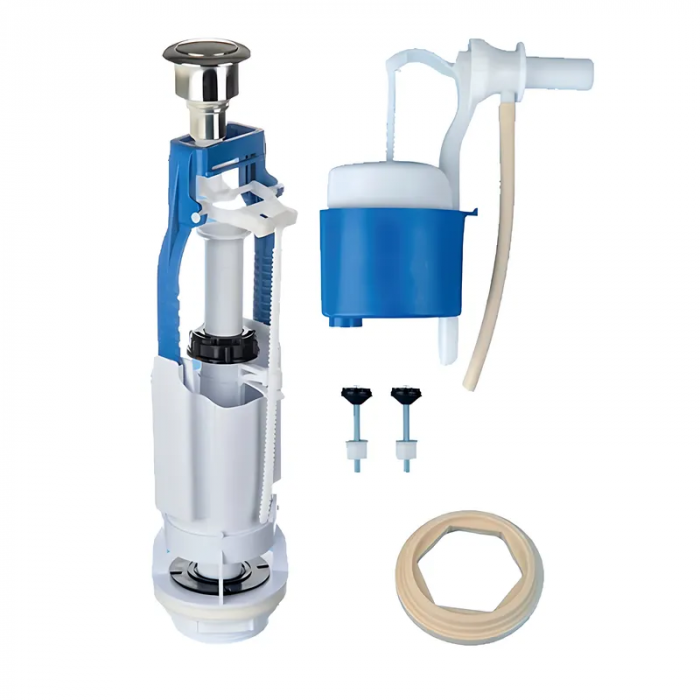 Комплект посилених арматур Mixxus AK-01-B: спускна 1-реж. + наповнювальна з боковим підведенням (MI8211)