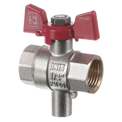 Кран ГГБ для підключення датчика температури Koer KR.230 - 1/2&quot; (KR3067)