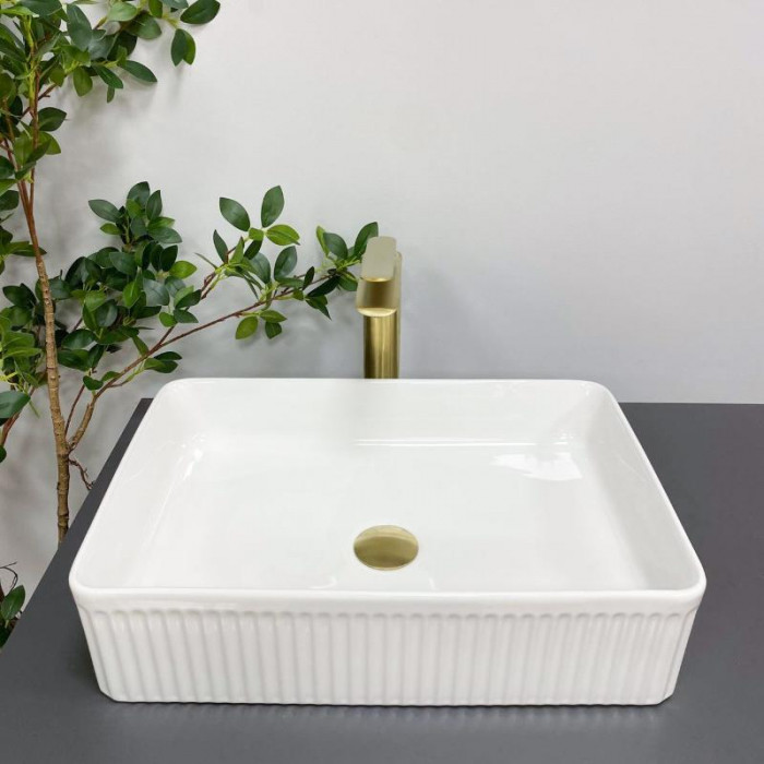 Умивальник (раковина) VBI BRESCIA WHITE накладний