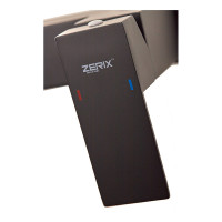 Змішувач для душу Zerix KUB-003 Black з нерж. сталі SUS304 (кол. чорний) (ZX4848)