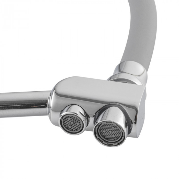 Кухонний змішувач з силік. виливом і вих. для питної води KOER KB-72003-01 (KR3375)