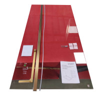 Душова перегородка Walk-In KOER SR SP02-100x200-TR-12 прозоре скло EASY CLEAN 8мм матове золото (KR5396)
