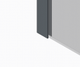 Душова перегородка Koer SR SP02-100x200-TR-12 Walk-In проз.скло Easy Clean 8мм, матове золото (KR5396)
