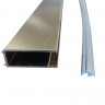 Душова перегородка Koer SR SP02-100x200-TR-12 Walk-In проз.скло Easy Clean 8мм, матове золото (KR5396)