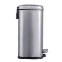 Відро для сміття з плавним закриттям прямокутне MIXXUS PREMIUM STYLE-TC0305 SS COLOR 5л (колір нержавійка) (MI7060)