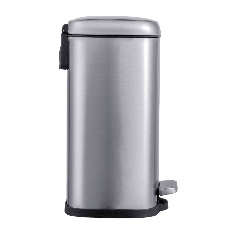 Відро для сміття з плавним закриттям прямокутне MIXXUS PREMIUM STYLE-TC0305 SS COLOR 5л (колір нержавійка) (MI7060)