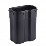 Відро для сміття з плавним закриттям прямокутне MIXXUS PREMIUM STYLE-TC0305 SS COLOR 5л (колір нержавійка) (MI7060)